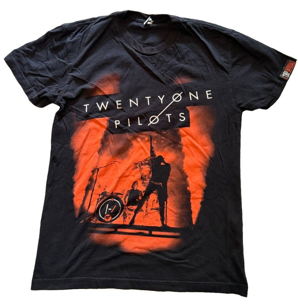 Twenty One Pilots Emotional Roadshow 2017 Tour T-Shirt Mens XS Black Concert